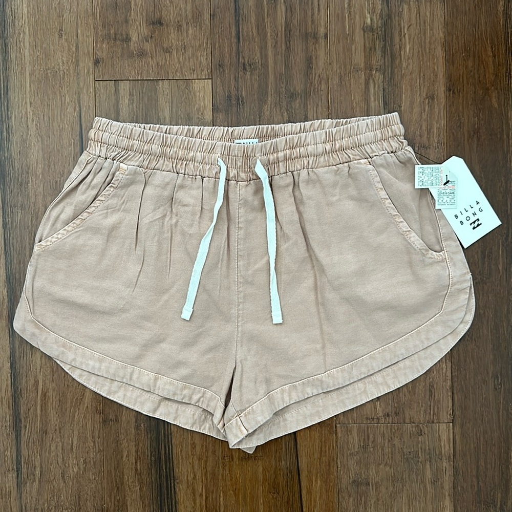 Billabong Tan Drawstring Athletic Shorts - Picture 2 of 11